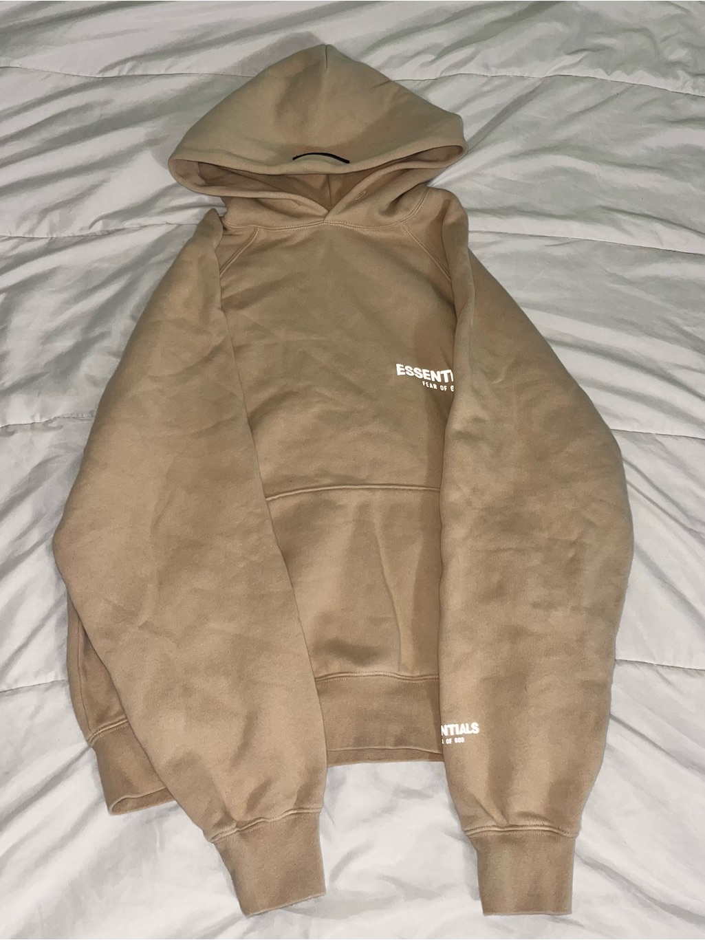Essentials Beige/Tan Pullover Hoodie
